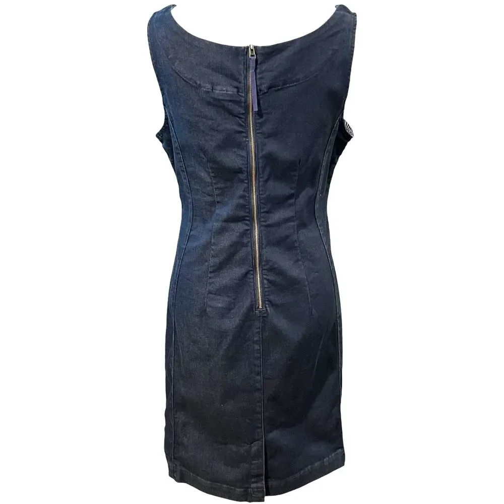 Anthropologie Holding Horses Womens Western Denim Dress Size 10 Minimalist - Picture 9 of 14